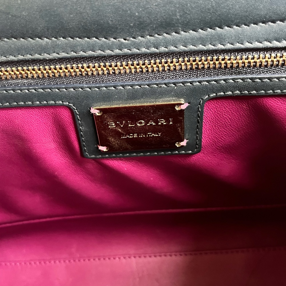 Bulgari Python Satchel Bag - image 7